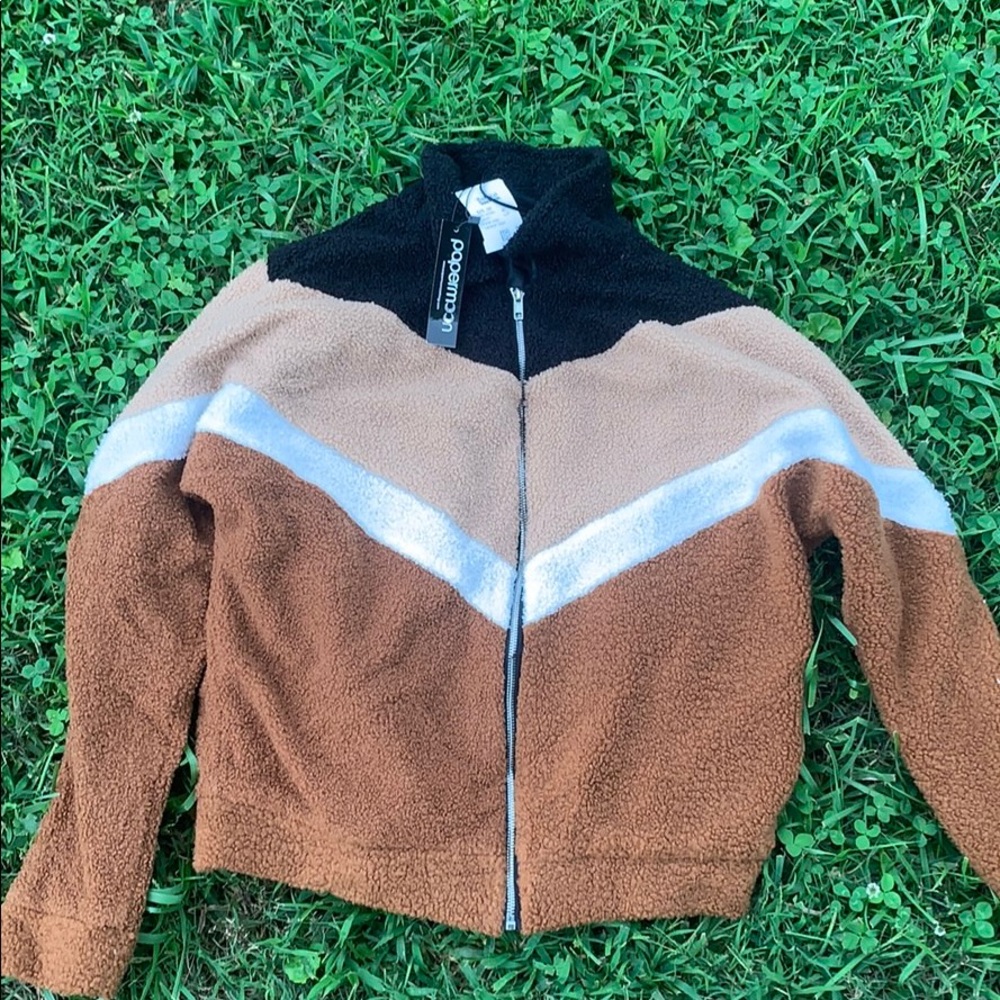 Papermoon zip up sweater size small